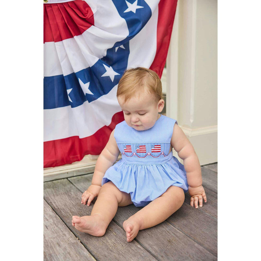 Smocked Apron Bubble - Flags