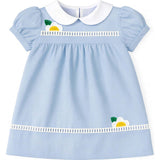Pincord Dress With Flowers