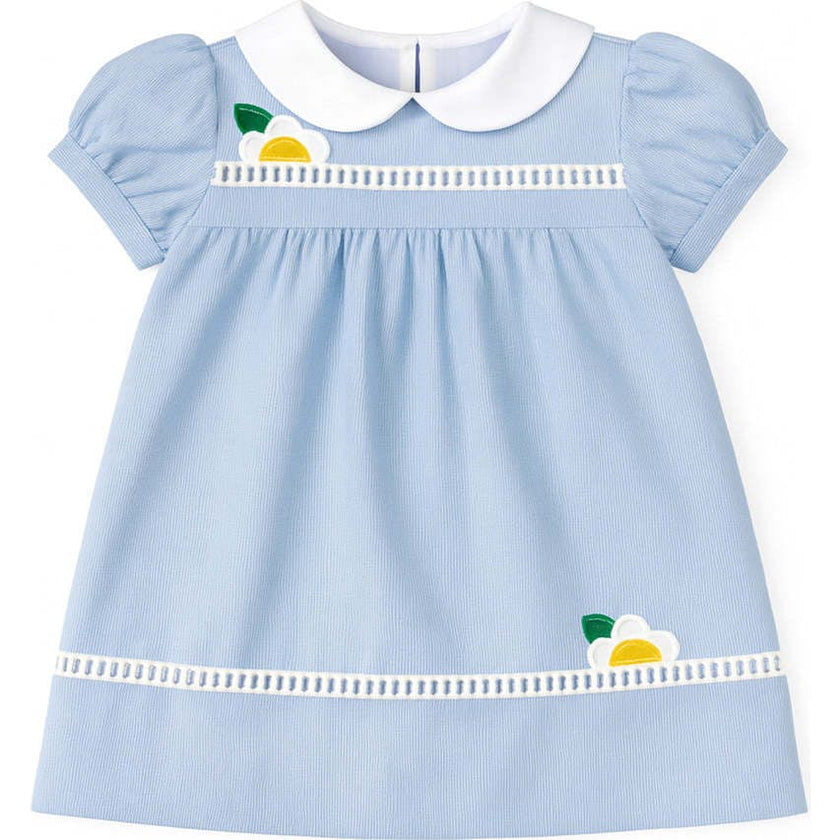 Pincord Dress With Flowers