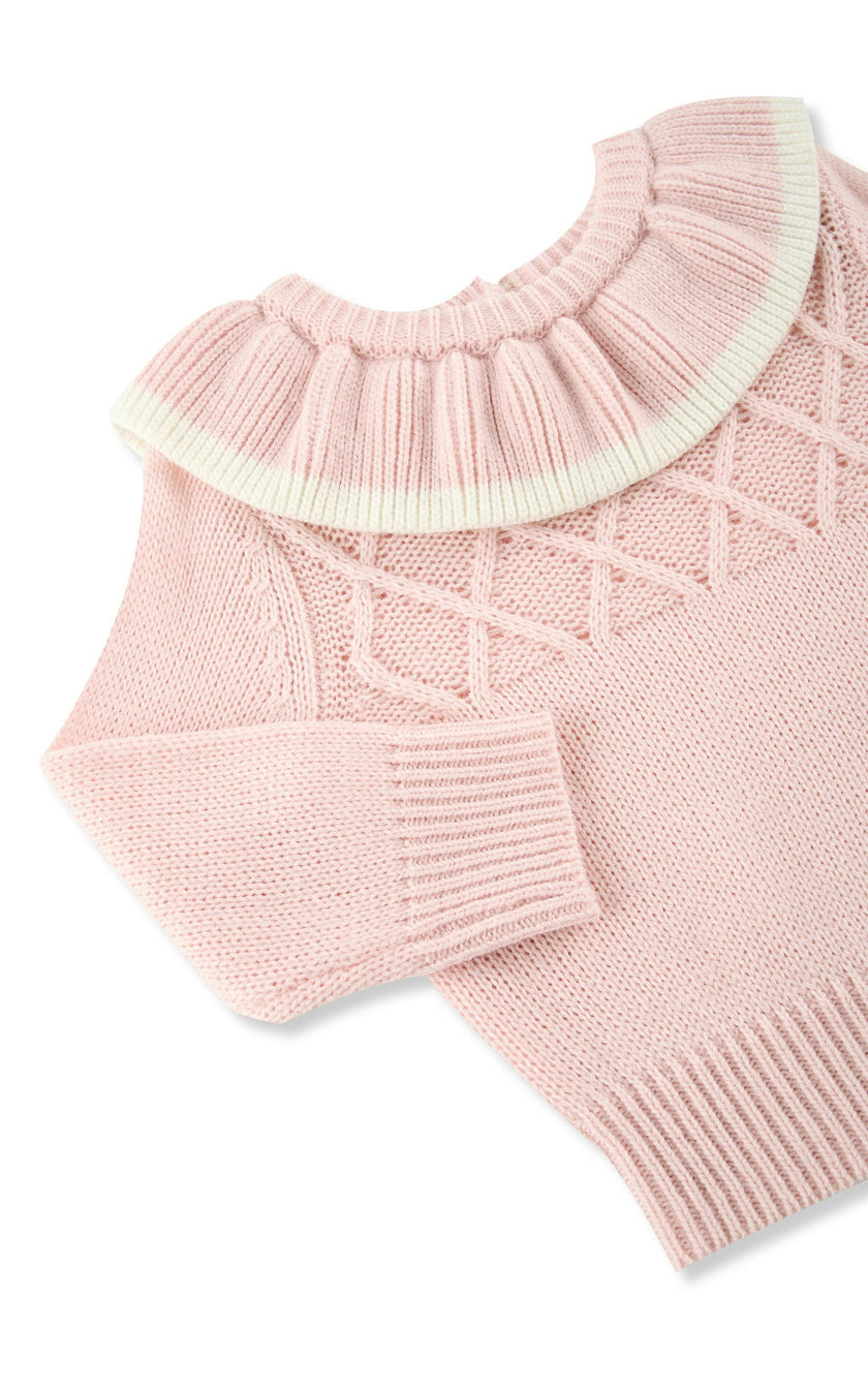 Ruffle Collar Sweater Skort Set (12-24M)
