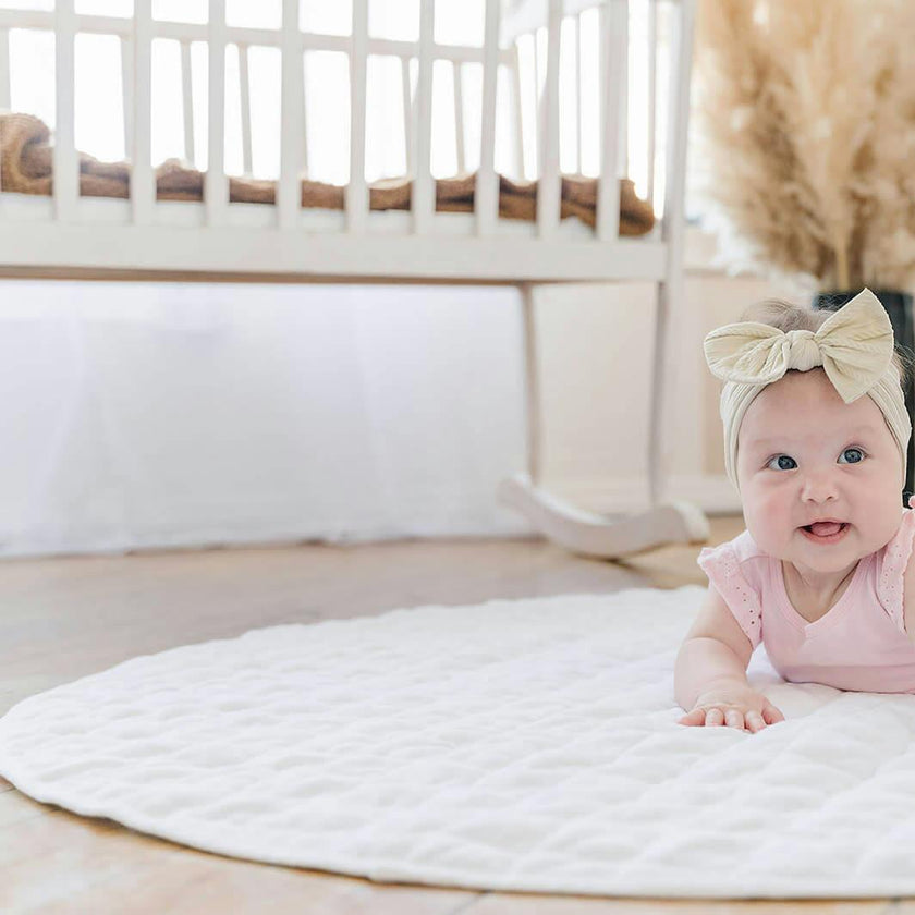 Linen Round Play Mat