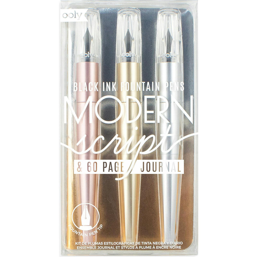 Modern Script Fountain Pens and Journal