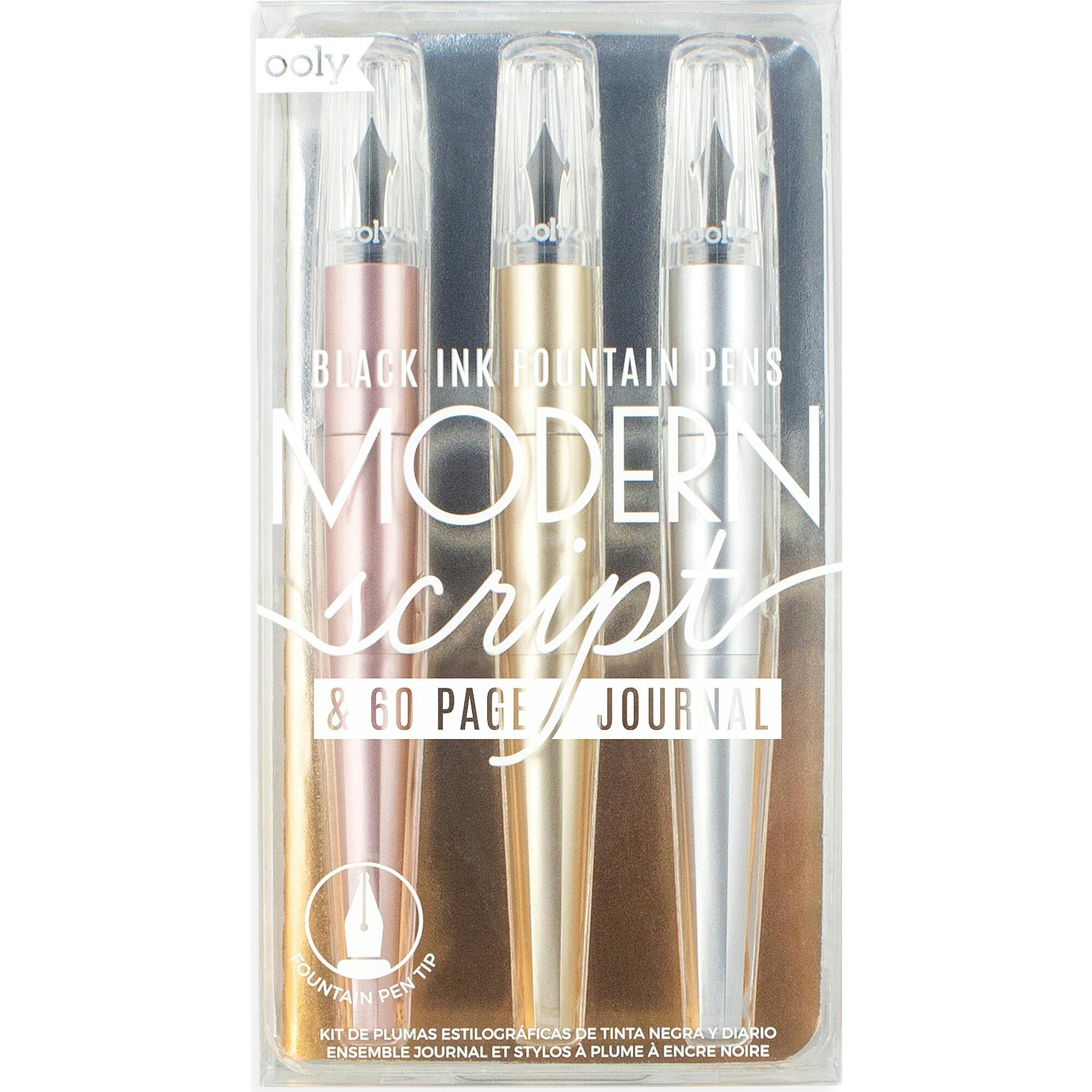 Modern Script Fountain Pens and Journal