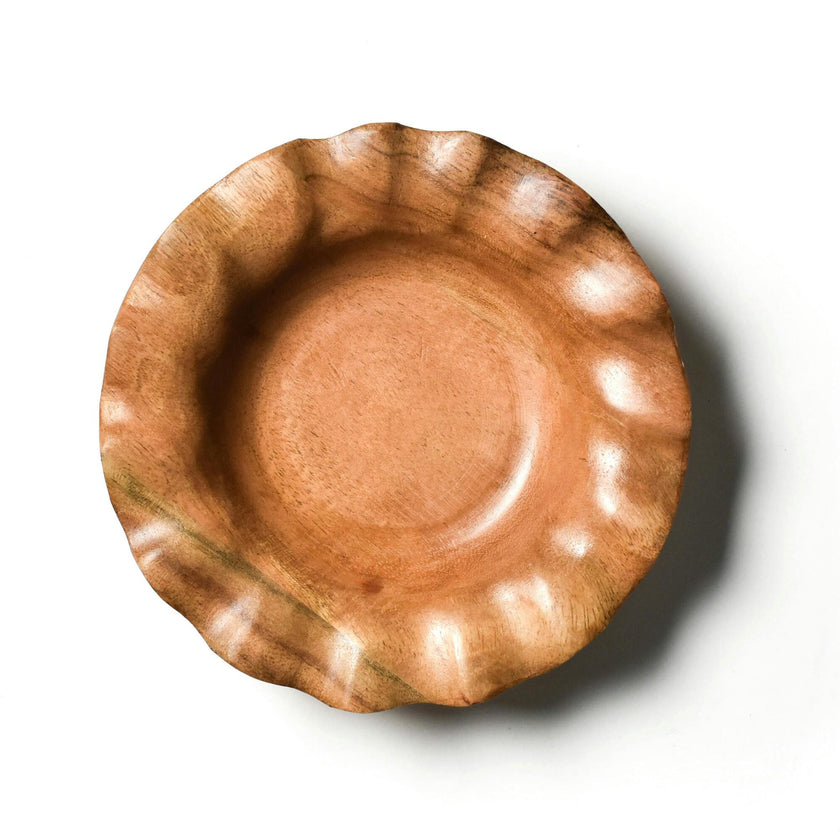 Fundamental Wood Ruffle Small Bowl