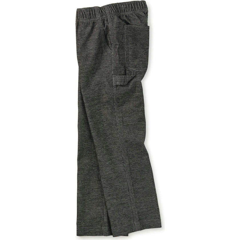 Denim-Like Carpenter Pants, Black