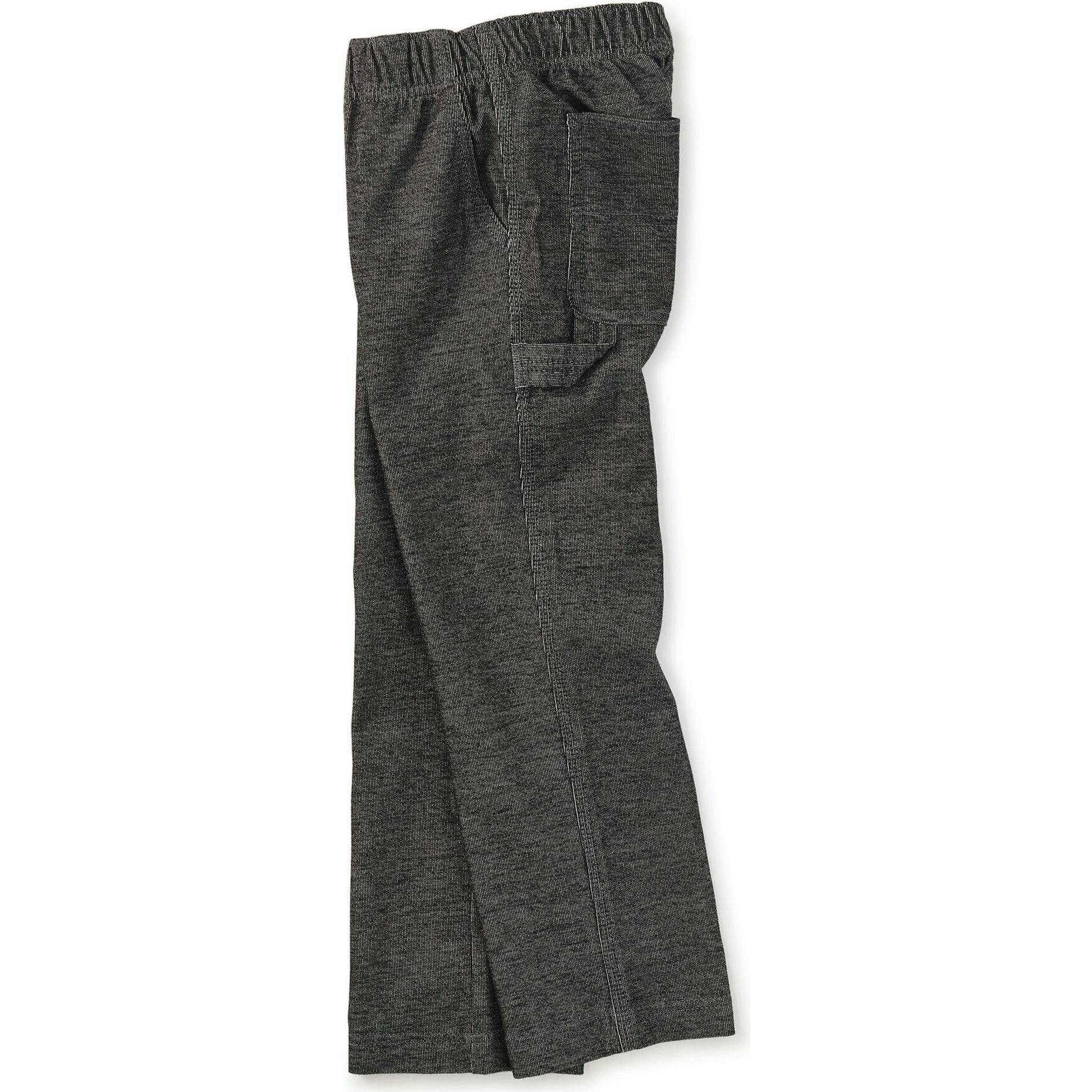 Denim-Like Carpenter Pants, Black
