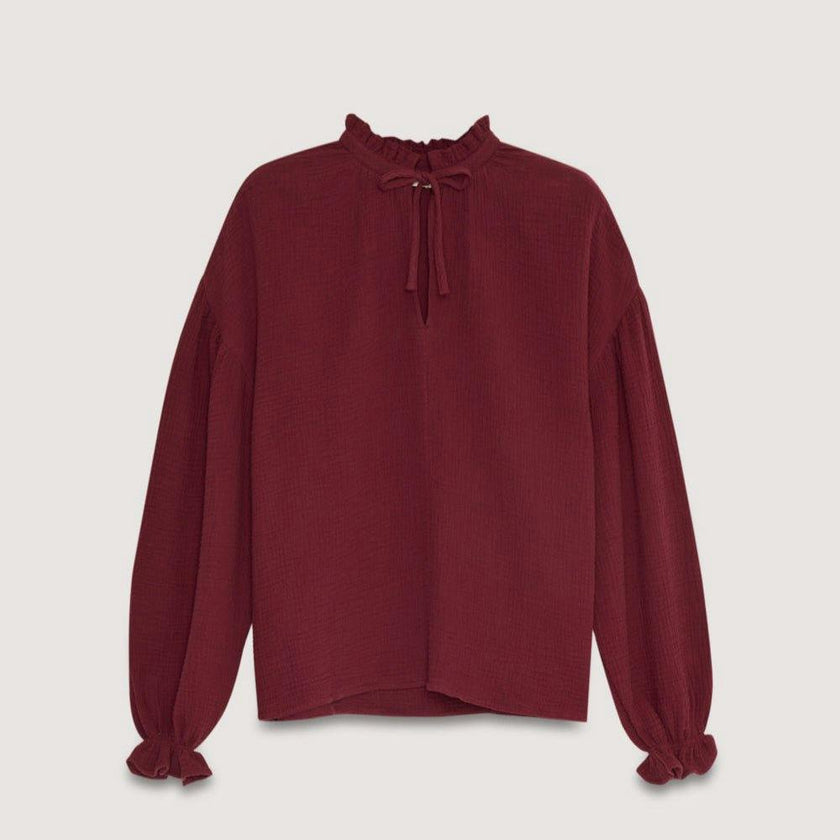 Olivia Woman Blouse Plum Fantasy_Sampling