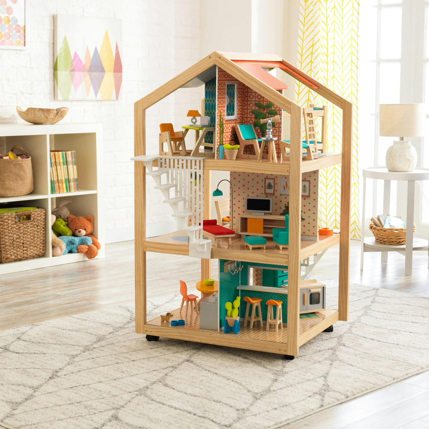 So Stylish Mansion Dollhouse with EZ Kraft Assembly™