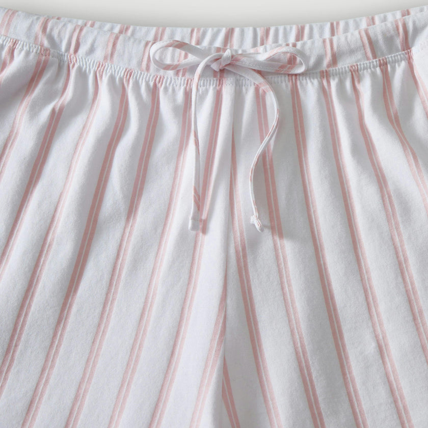 The Olivia Pima Short Set in Pink Stripe