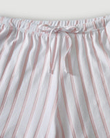The Olivia Pima Short Set in Pink Stripe
