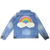 Rainbow Pearl Denim Jacket