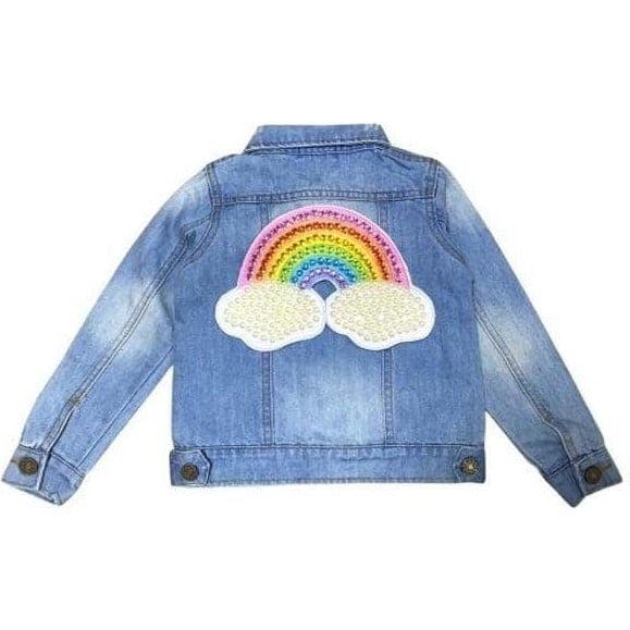Rainbow Pearl Denim Jacket