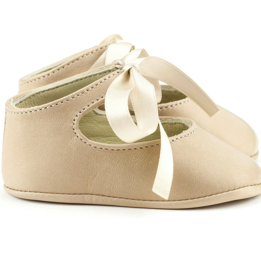 Little Royals Leather Booties Josephine - Beige