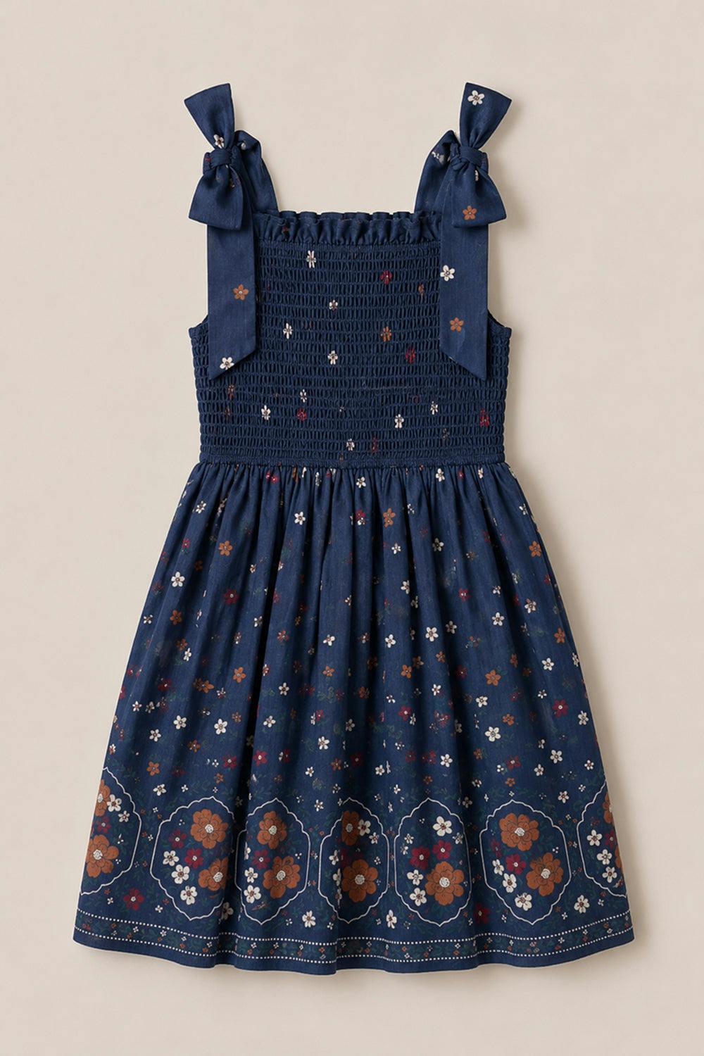 Mini Rayna Dress in Midnight Cascading Floral