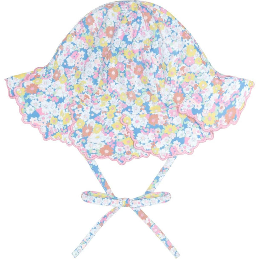 baby jasmine blossom scalloped sun hat