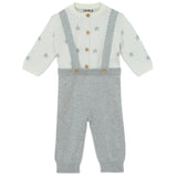 Stars Cardigan & Knit Pants Baby Set