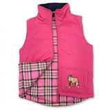 Richmond Embroidered Girl's Vest - Pink Pony