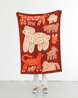 Bow Wow Knit Midi Blanket