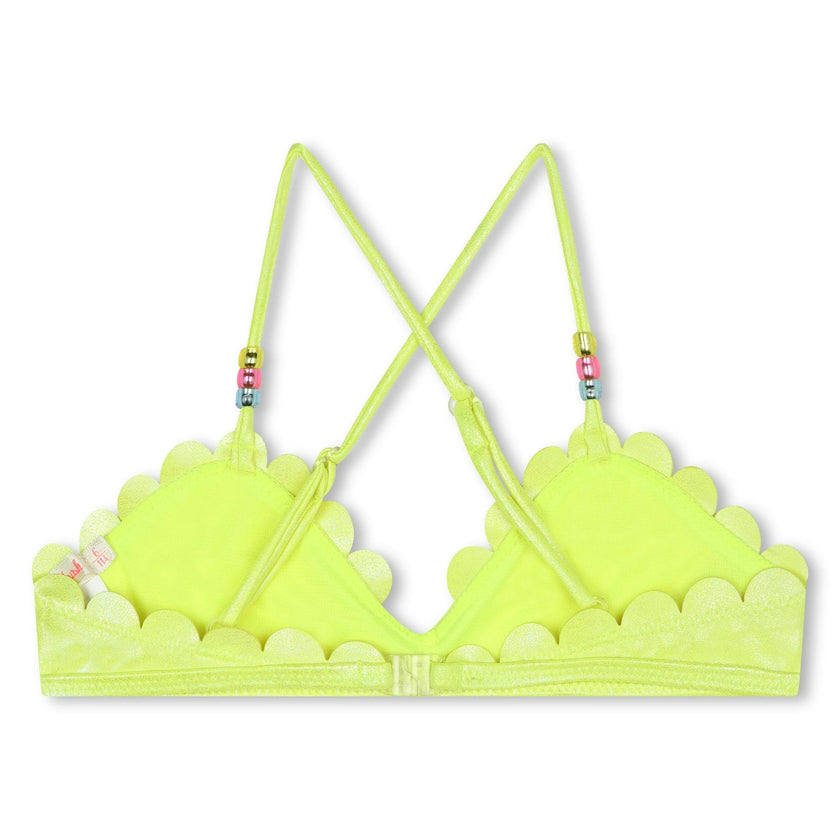 Neon Green Scalloped Bikini