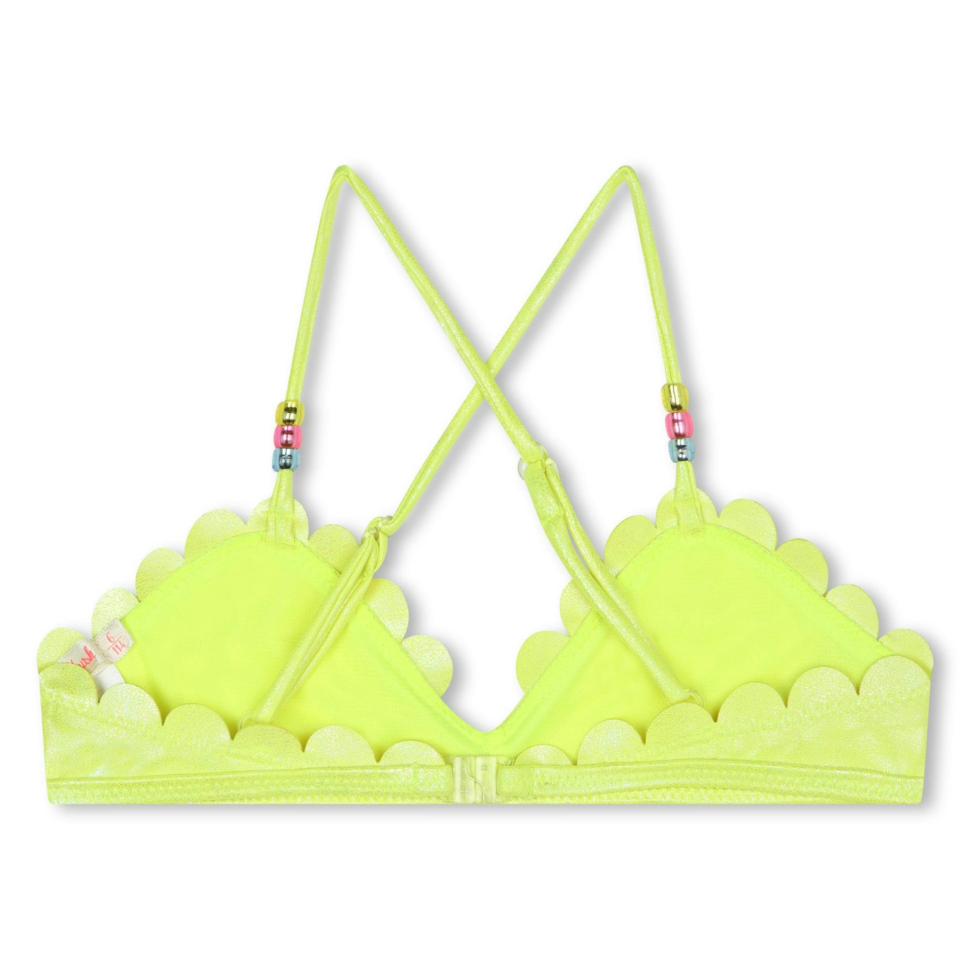 Neon Green Scalloped Bikini