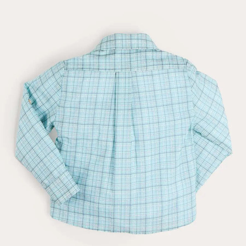 George Check Long Sleeve Shirt in Blue (12mths- 10yrs)