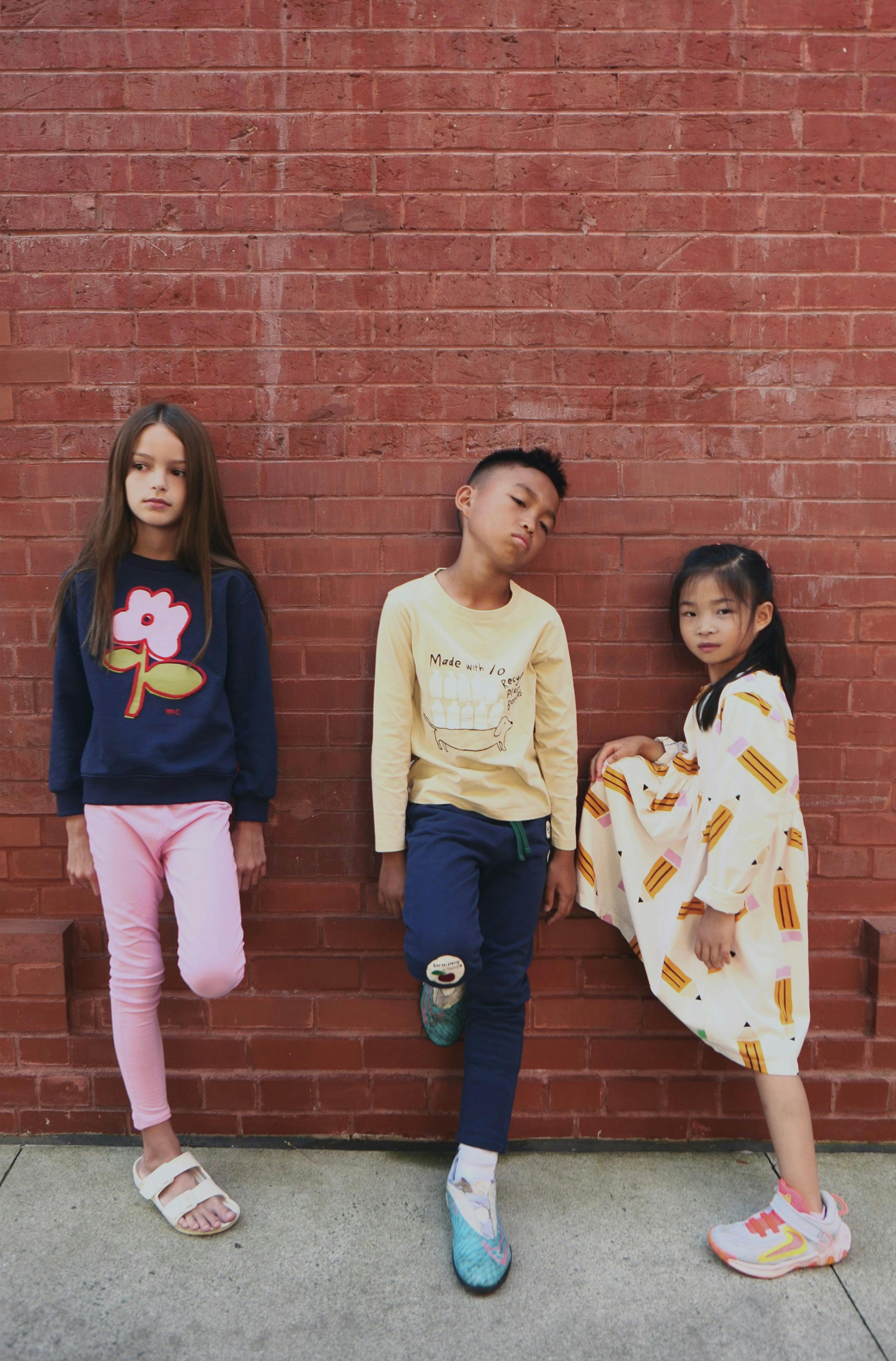 Recycled Cotton Flower Kid Sweatshirt