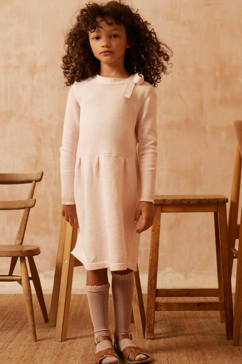 Bow Tie  Dress | Blush