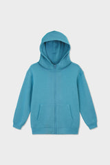 Relaxed Cotton Zip Up Hoodie