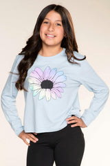 Washed Cotton Long Sleeve Easy Tee
