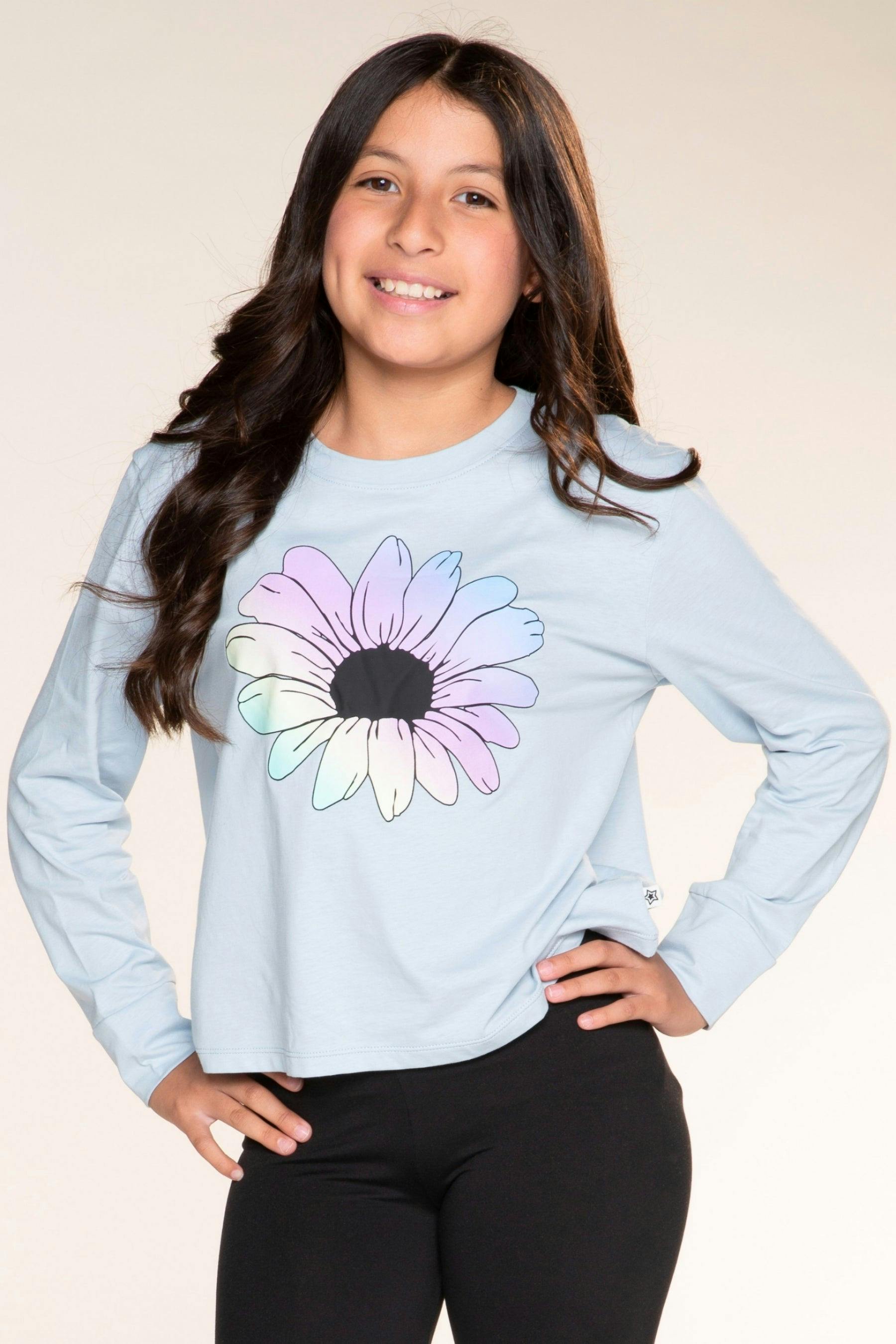 Washed Cotton Long Sleeve Easy Tee