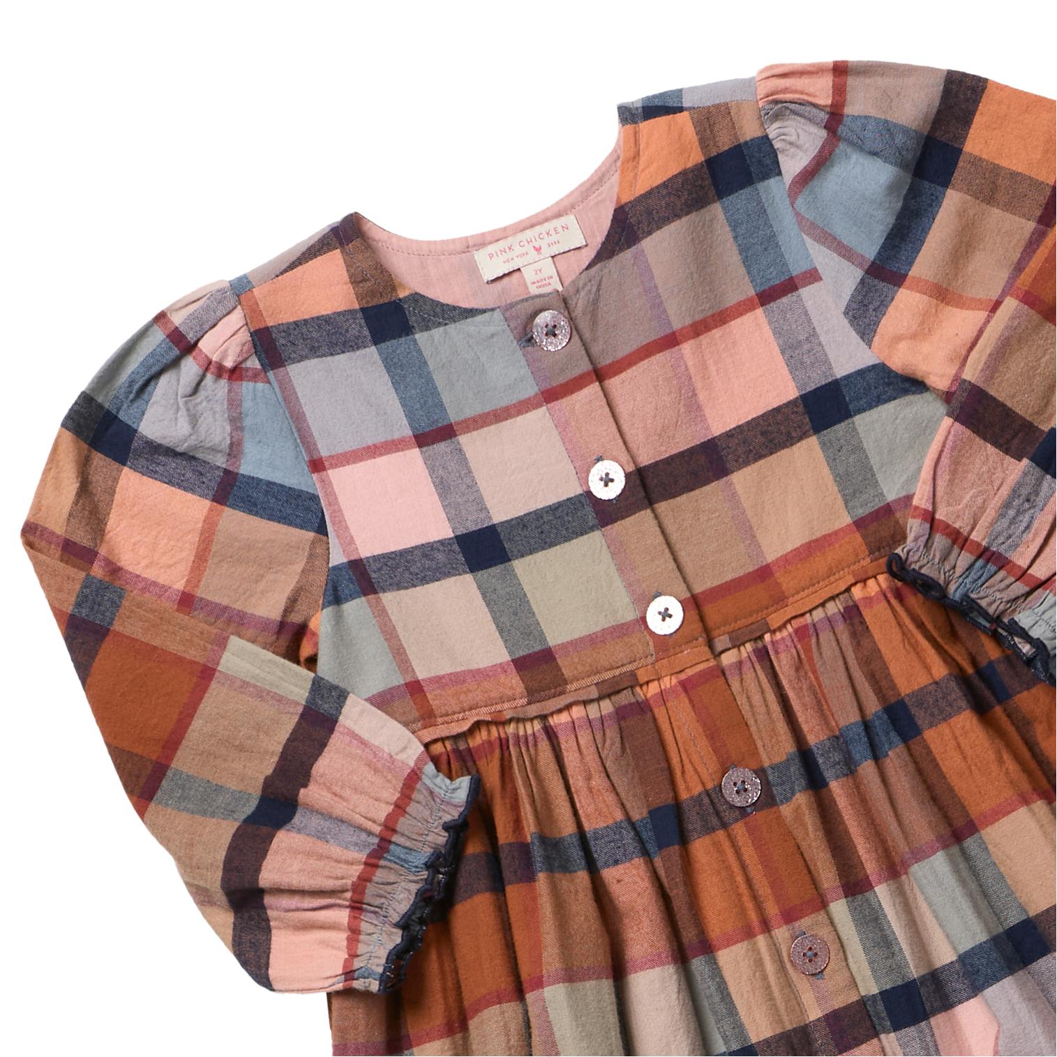 Girls Mae Dress - Hayride Plaid