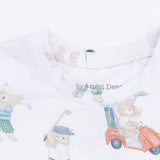 Golfing Teddy Bears - Short Sleeve Loungewear Set