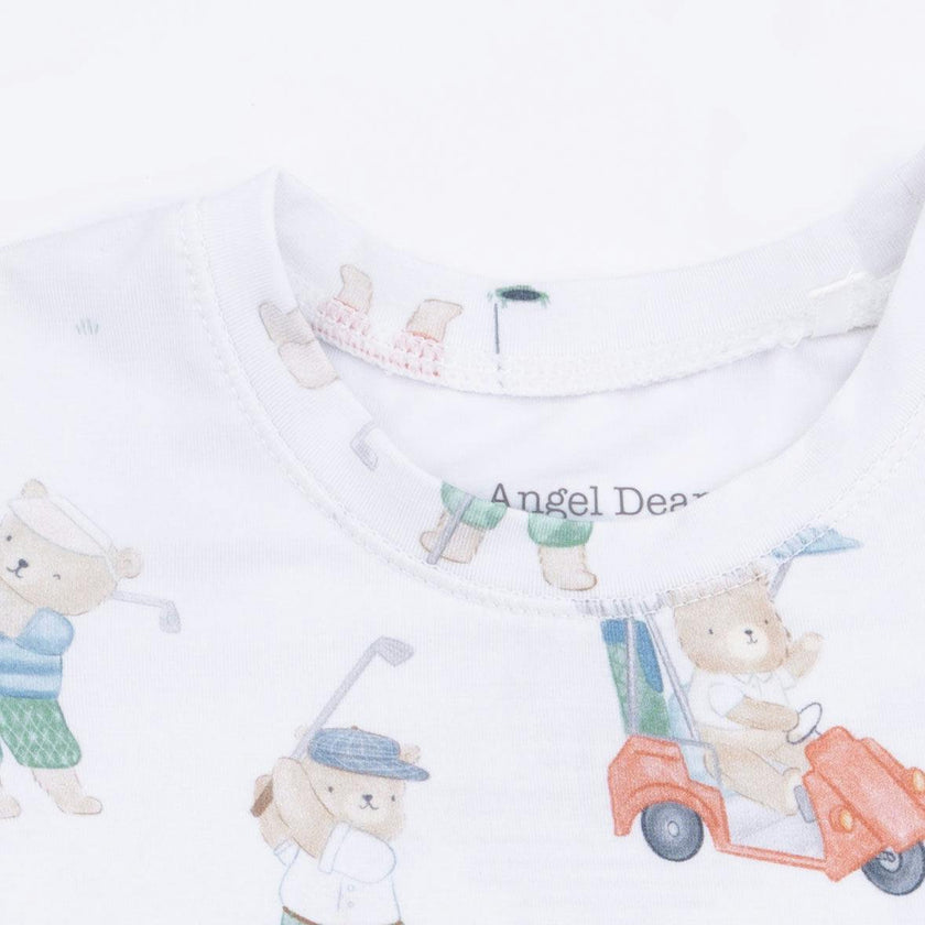 Golfing Teddy Bears - Short Sleeve Loungewear Set