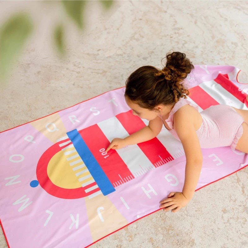 Quut Beach Bag Set Cherry + Lighthouse Play Towel