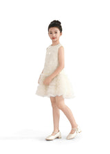 Cream Whispered Petal Mini Dress