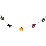 9 Piece Themed Christmas Decoration Set for Table Top Trees In Hand Felted Wool