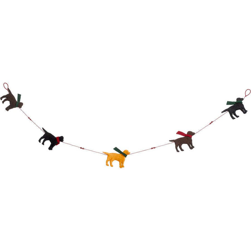 Dog Themed Christmas Decoration Set for Table Top Trees - 9 Pieces