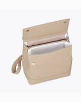 Chic, Stylish Padded Laptop Sleeve Backpack, Cream