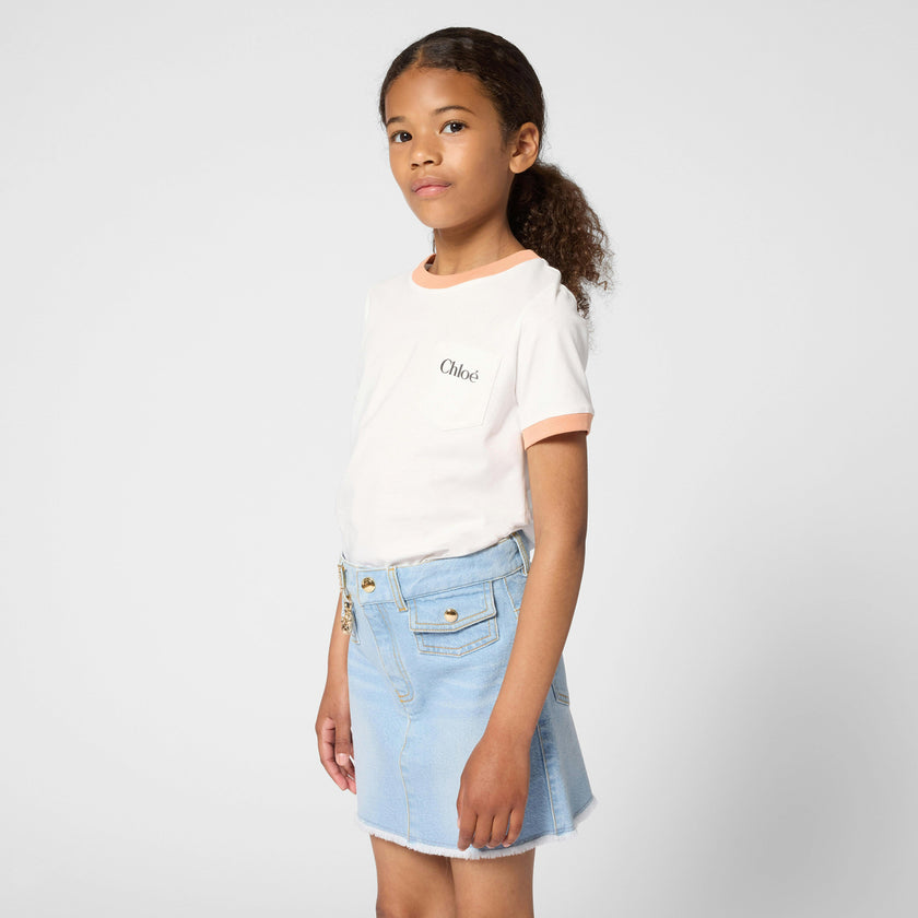 White Chloé Pocket T-Shirt