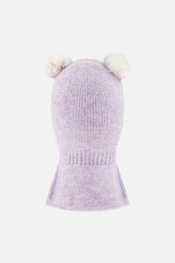 Knit Bear Balaclava Lavender