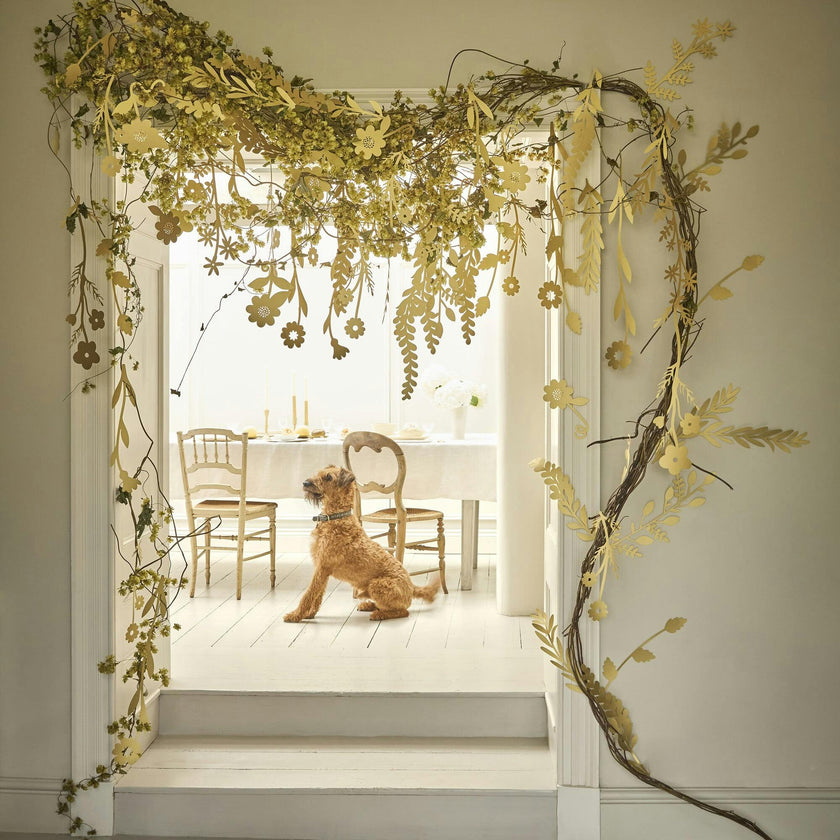 Gold Flower Backdrop