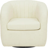 Monroe Faux Shearing Swivel Tub Chair