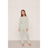Kids Printed TENCEL™ Modal Unisex Long PJ Set, White