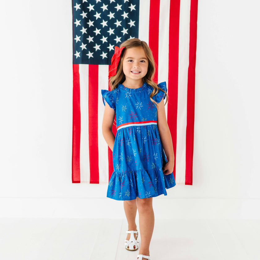 Firework Finale Ruffle Dress