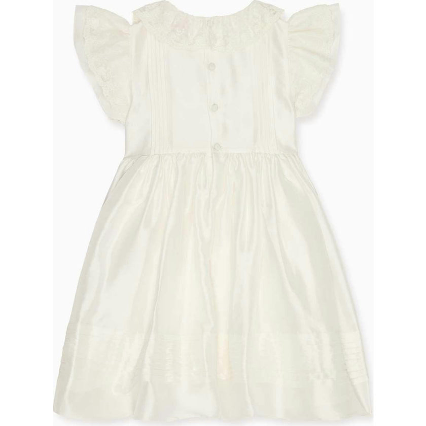 Ivory Lavinia Silk Ceremony Girl Dress