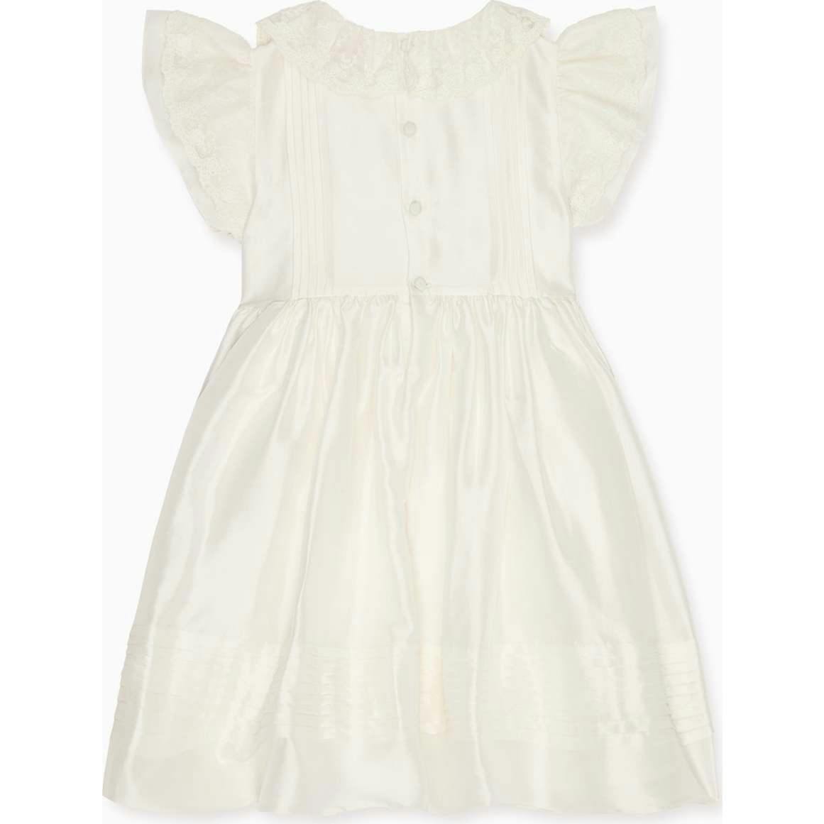 Ivory Lavinia Silk Ceremony Girl Dress