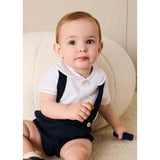 Plain Bloomers with Braces in Navy (6mths-3yrs)
