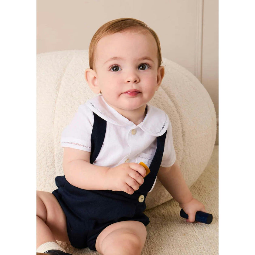 Plain Bloomers with Braces in Navy (6mths-3yrs)