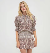 The Zinnia Top -  Chedworth Paisley Brown