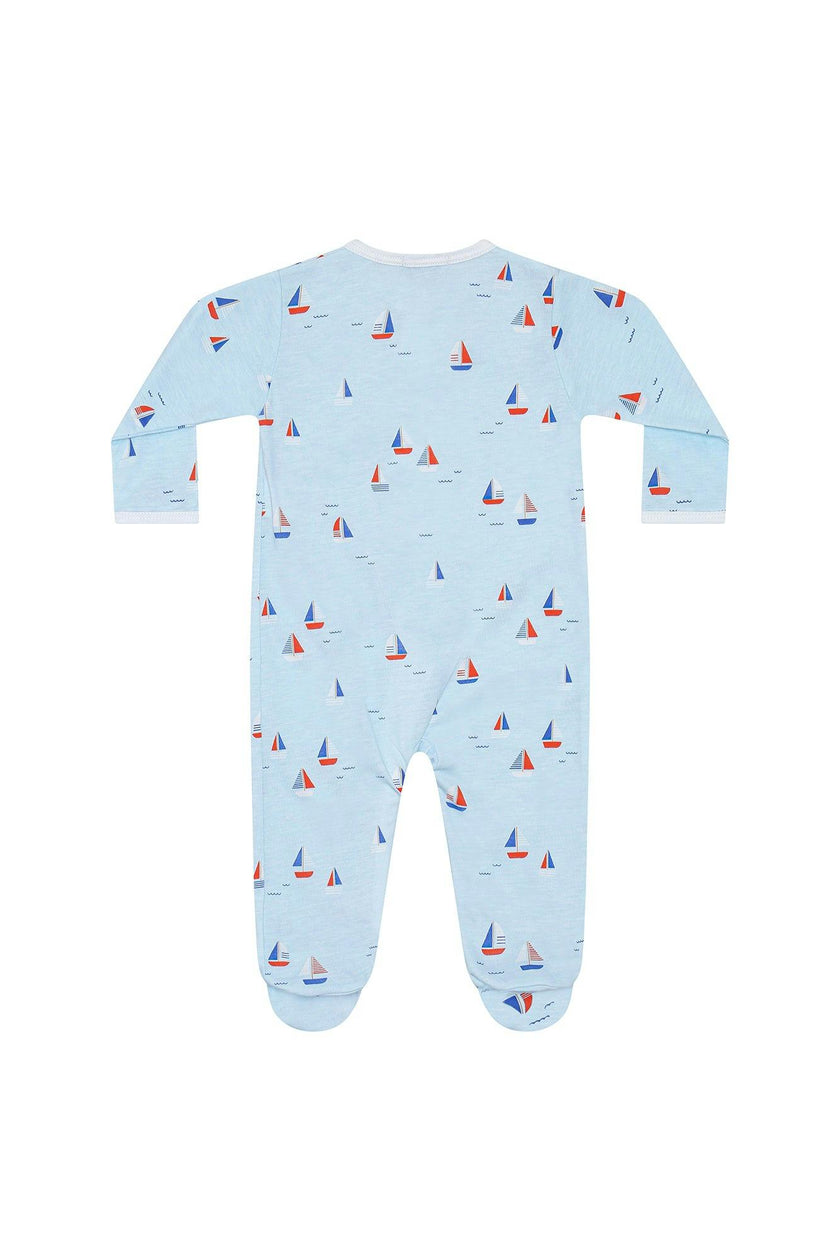 Sailing Boats Zipper Footie